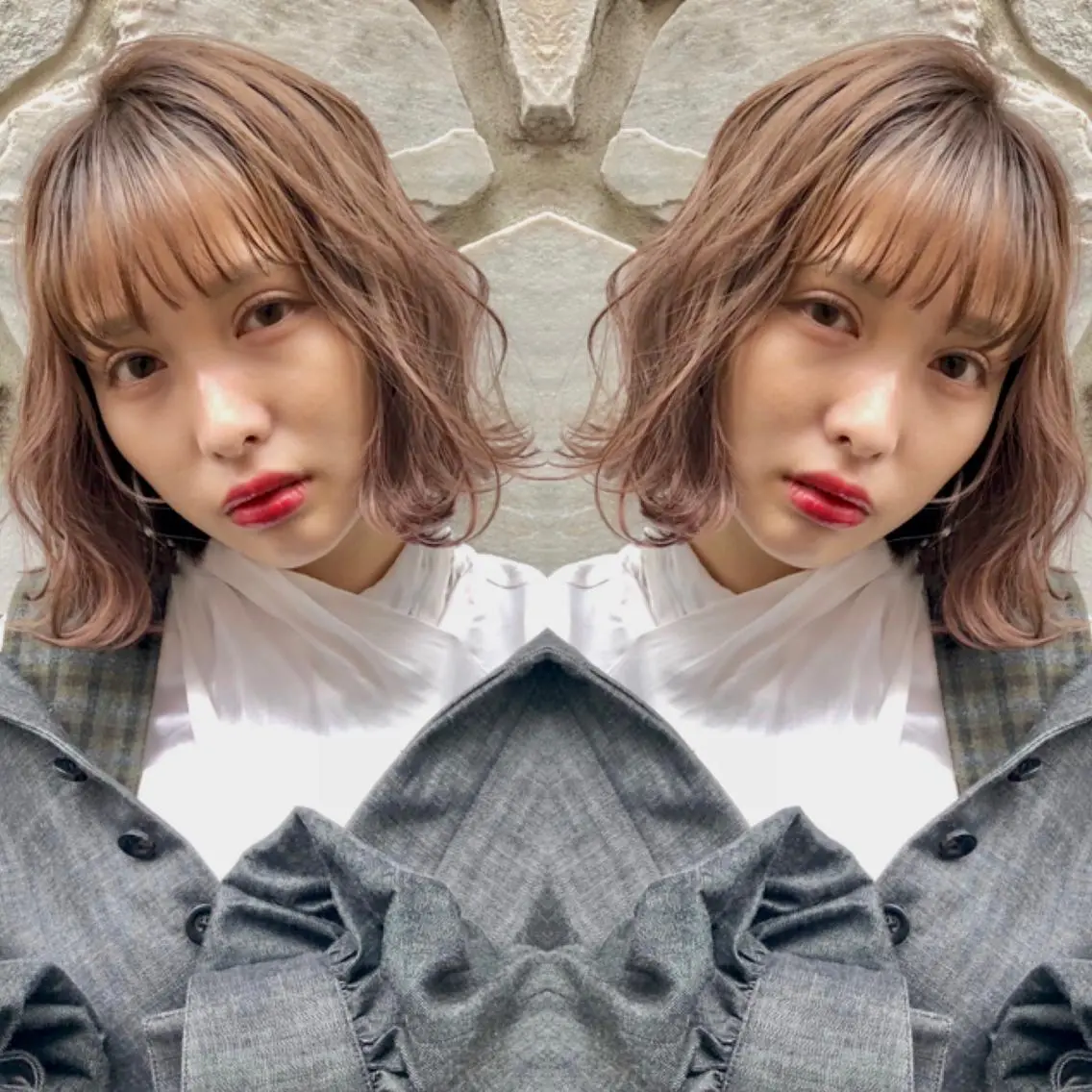 ショート カラー ヘアアレンジ KONOMI スタイリストのヘアスタイル