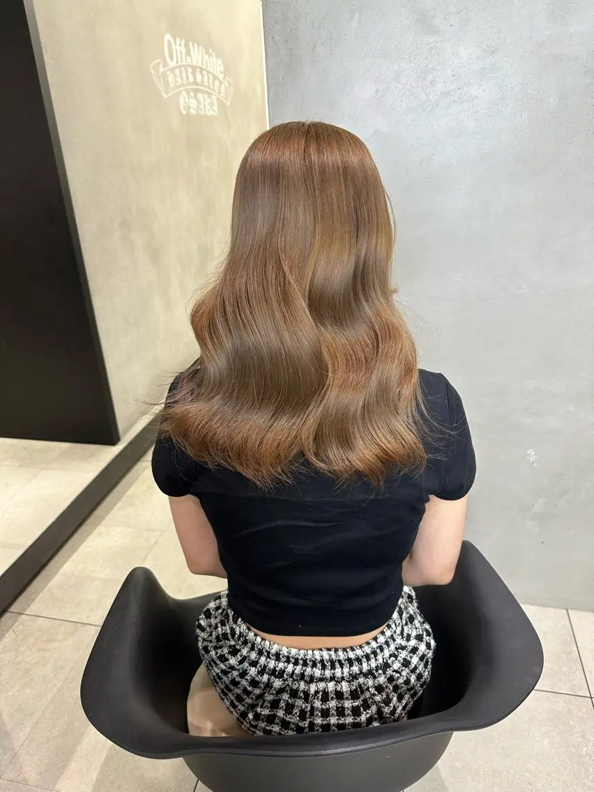 王道のミルクティーベージュ系カラー🧸どの季節で人気No.1の写真