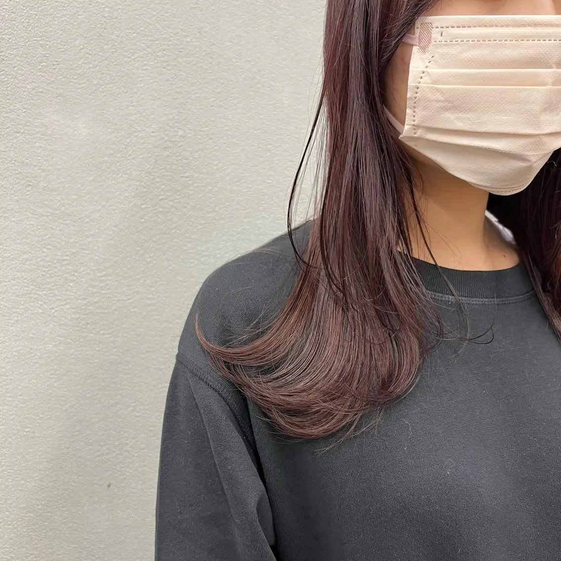 セミロング カラー ブラウンカラー ピンクカラー ピンクブラウン レイヤーカット ヘアカラー トリートメント 🌱小顔魅せショート 髪質改善カラー/泉綺のヘアスタイル
