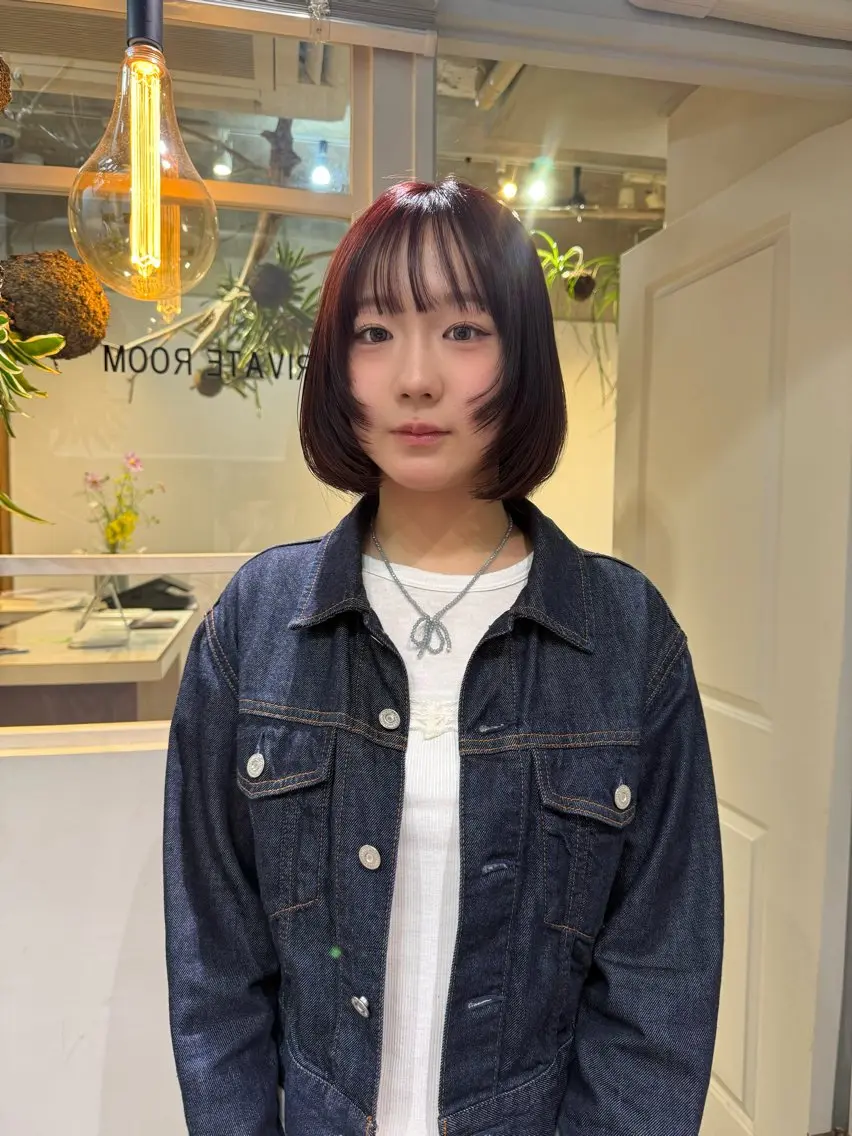 ショート カット ヘアカラー 縮毛矯正 渡部 円/パーマ /美髪縮毛矯正のヘアスタイル