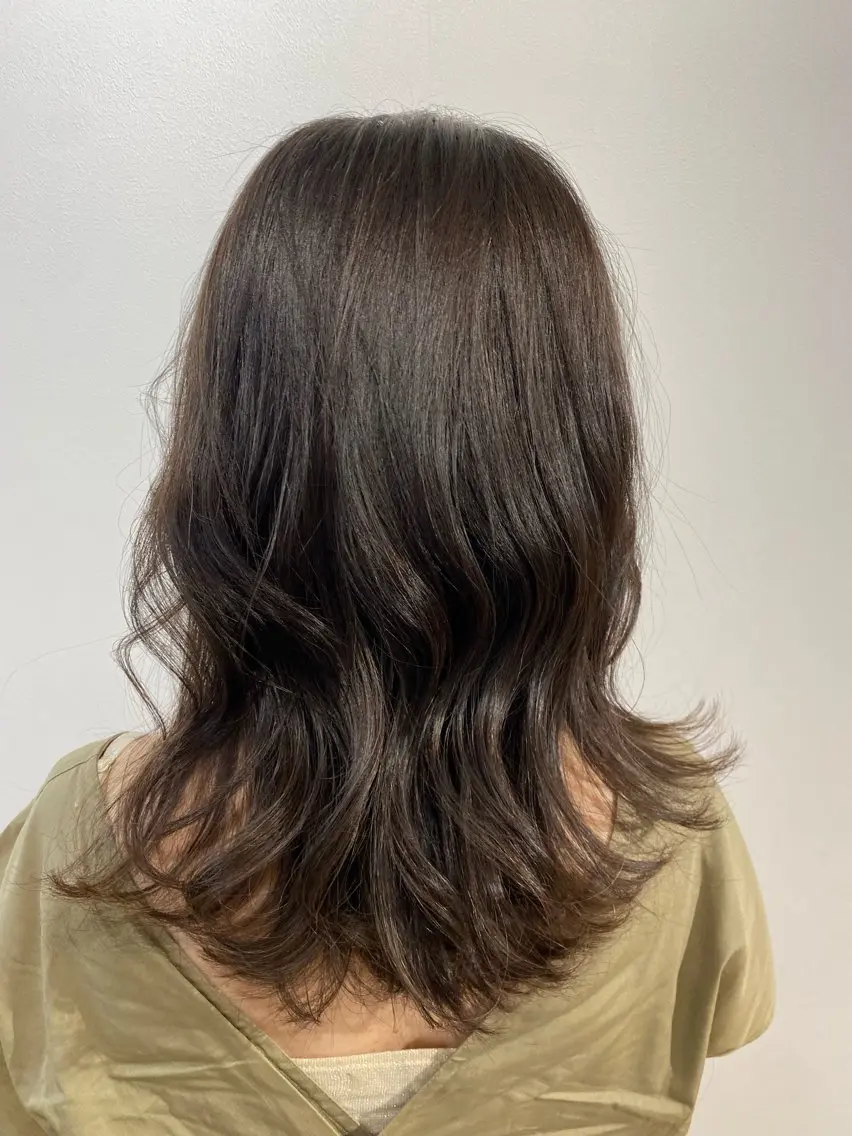 セミロング デジタルパーマ💫/ 似合わせカット✂️のヘアスタイル