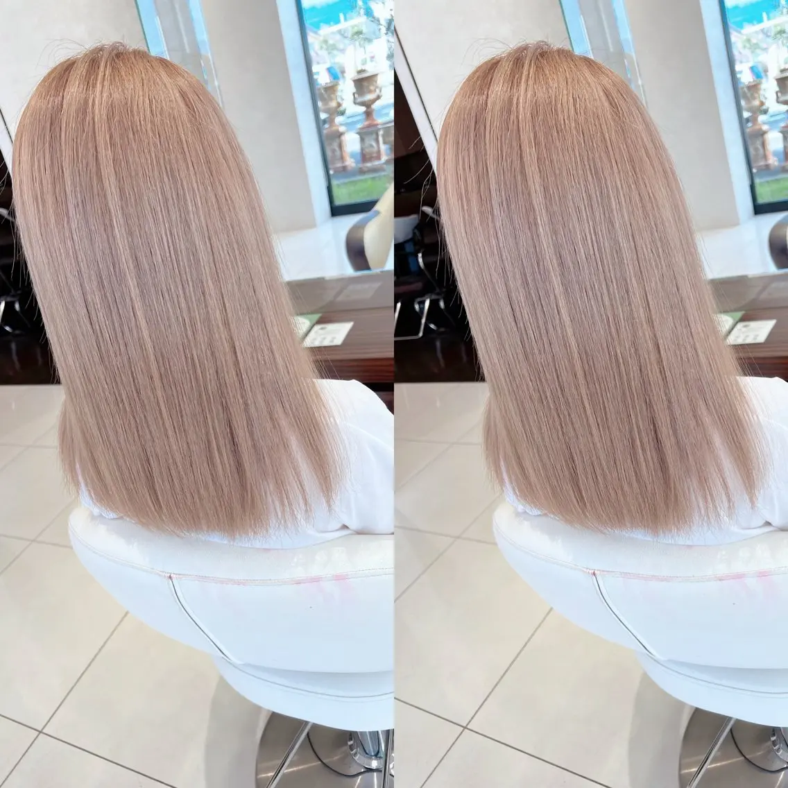カラー ベージュカラー ミルクティーベージュ earth甲府昭和店 東　允のヘアスタイル