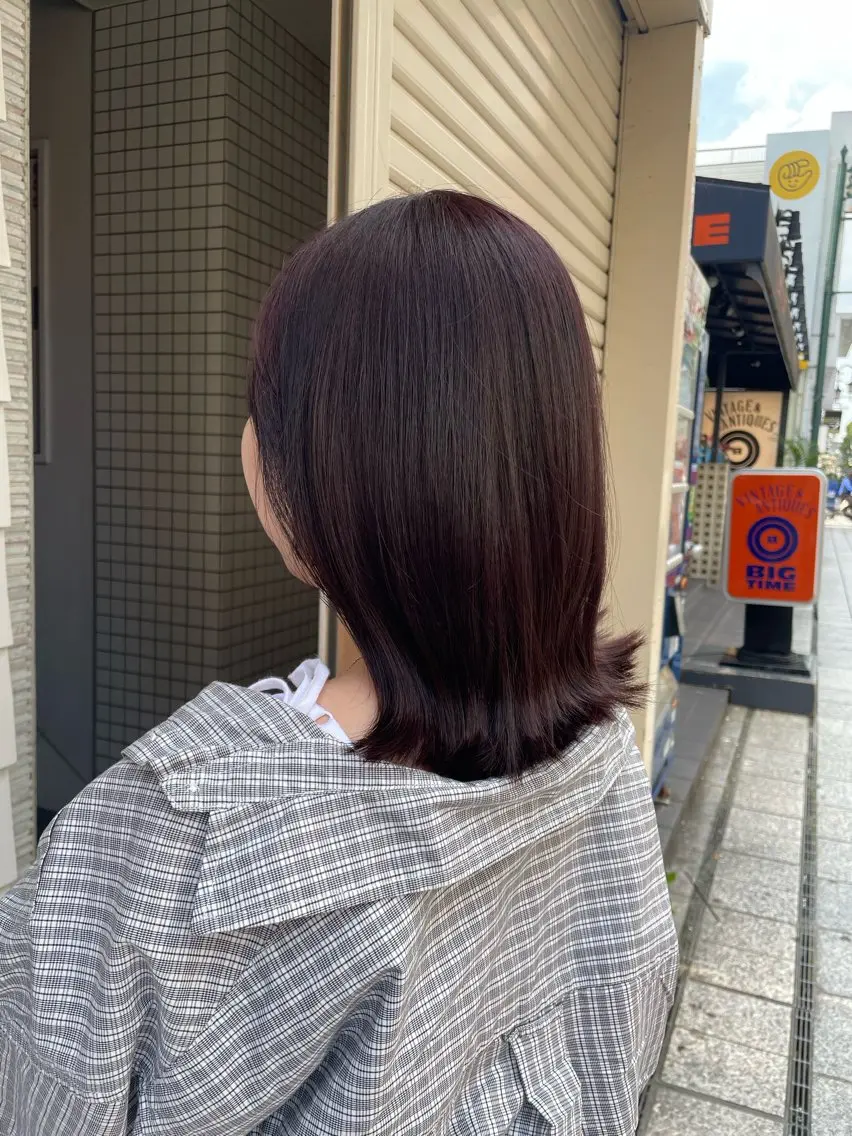 ミディアム ヘアカラー トリートメント ハイレート🤍🫧 池田のヘアスタイル