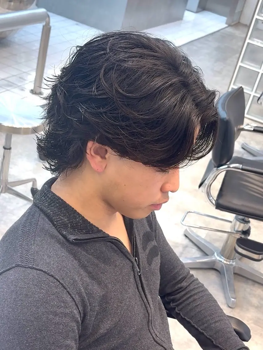 パーマ メンズ カット パーマ fifth 武正 琉生のヘアスタイル