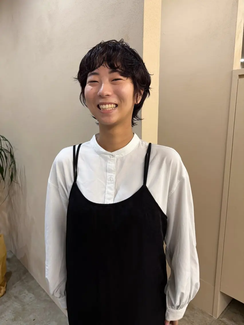 ショート パーマ ショートヘア 木村 桃子のヘアスタイル