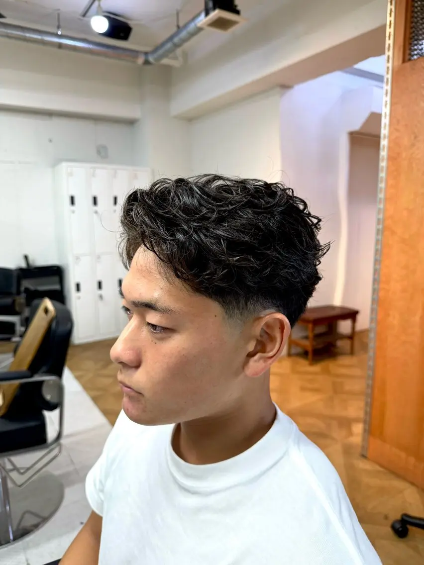 ショート パーマ メンズ カット パーマ 立川メンズ特化/ パーマ職人/氣田瞬介のヘアスタイル