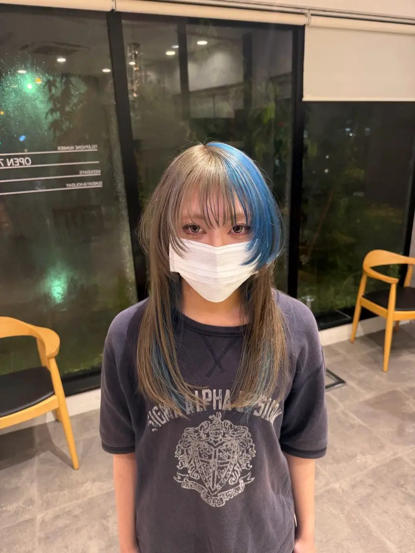 セミロング ハイレイヤー レイヤーカット ウルフカット ウルフレイヤー 大野 智亜里のヘアスタイル