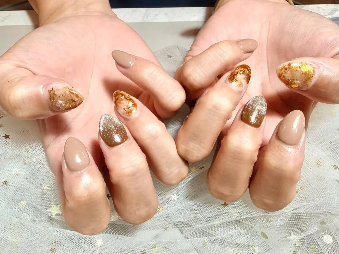 ネイル シンプルネイル ハンドネイル U.MI Nail ミカのネイルデザイン