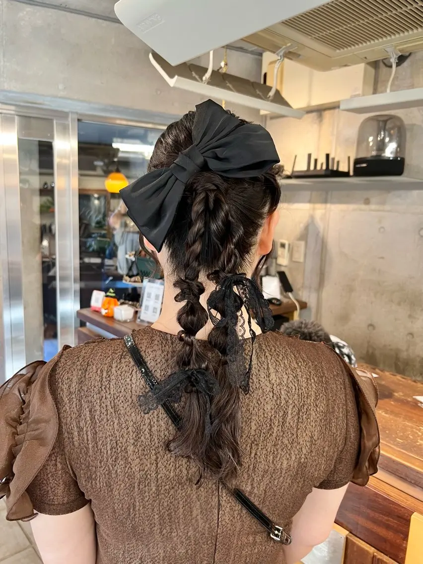 ロング ヘアアレンジ ヘアセット 土田かほ/本日🈳 ヘアセットのヘアスタイル