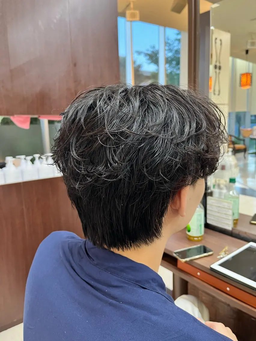 ショート パーマ メンズ メンズパーマ 🧊メンズ特化🧊 高木航希のヘアスタイル