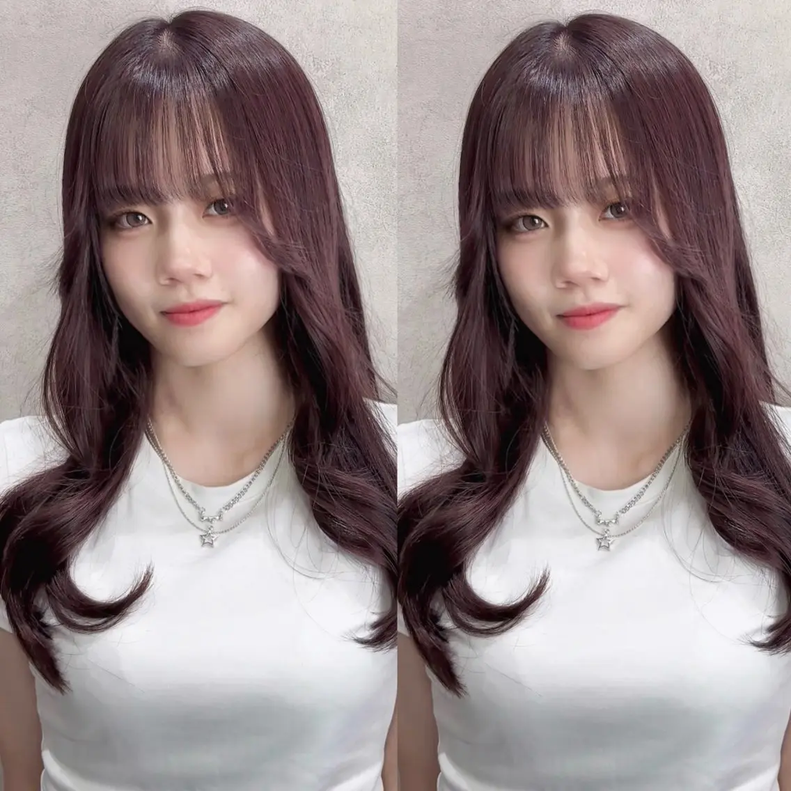 ロング カラー ブリーチ カシス ラベンダーカラー Rin♡透明感ピンク 🎀白肌ラベンダーのヘアスタイル