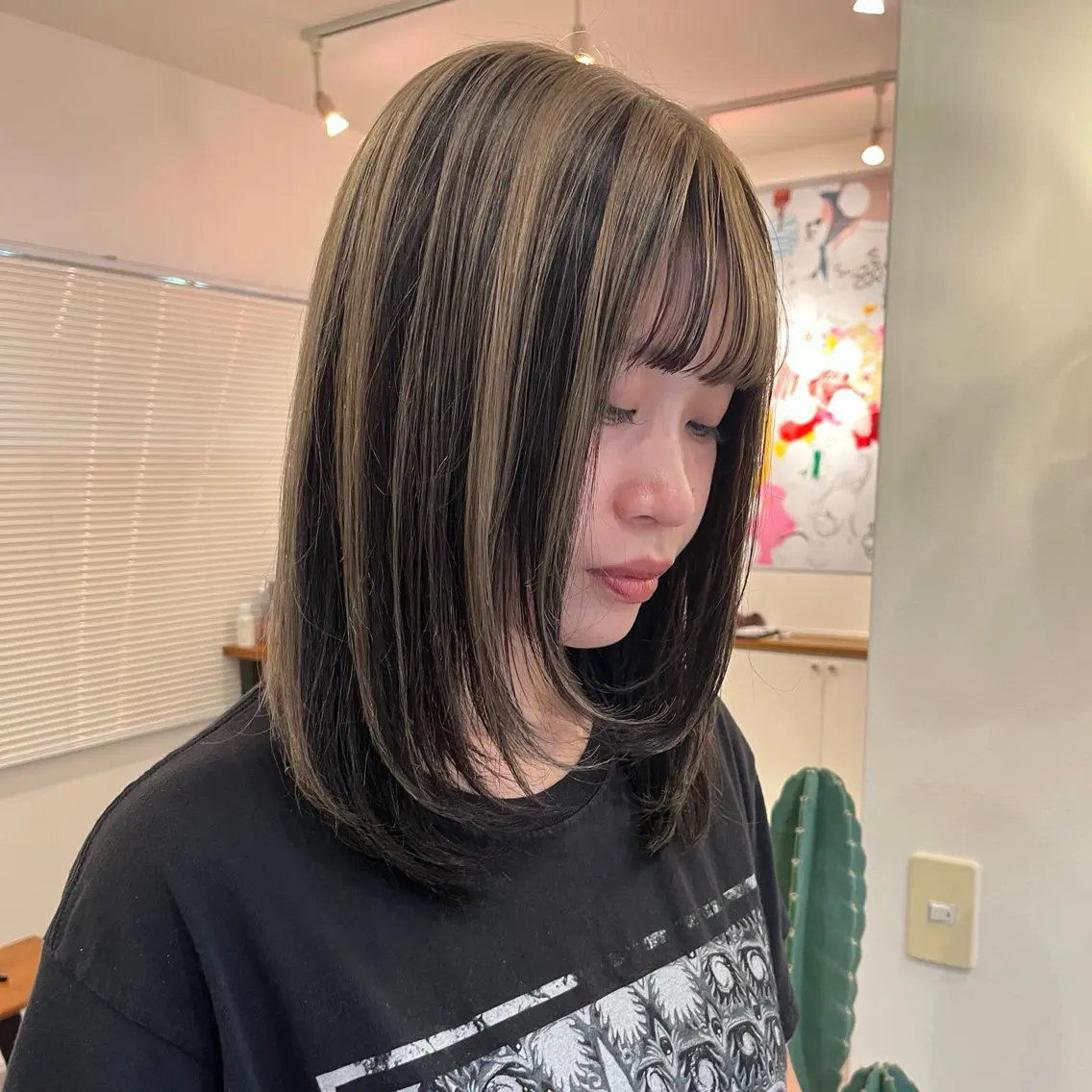 カラー ブリーチ ヘアカラー NAO ꩜✧˖°.のヘアスタイル