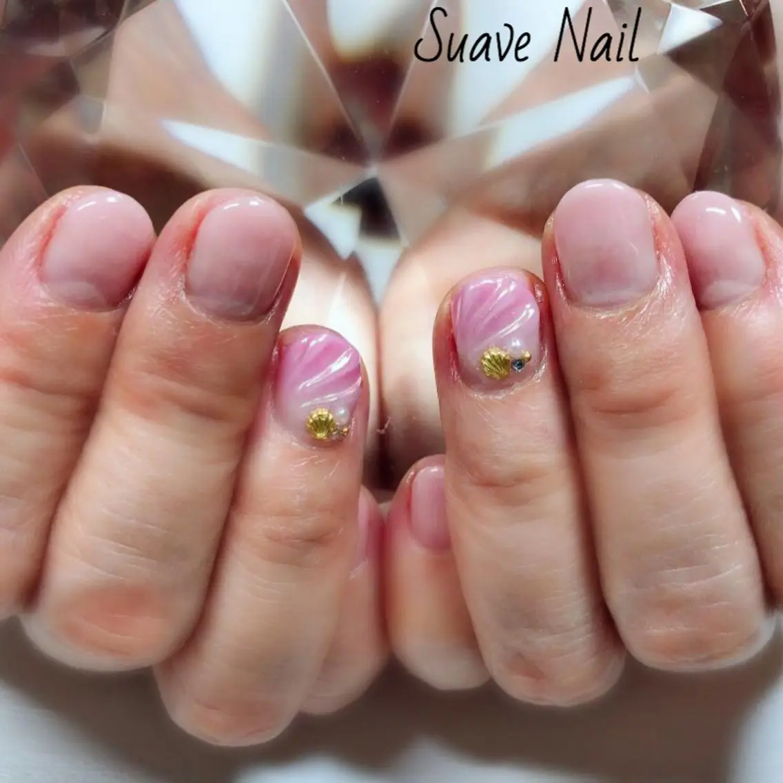 ネイル グラデーション ピンク Nail Suave (シュアーヴ)のネイルデザイン