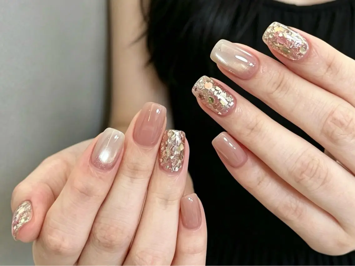 ネイル フットネイル フレンチネイル グラデーション 氷ネイル・うるうるネイル 韓国ネイル Mixx Nail_ Studioのネイルデザイン