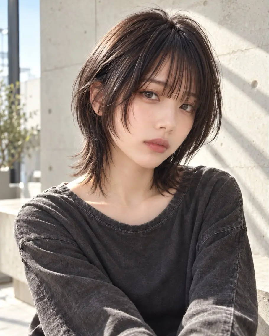 ミディアム ウルフカット 【無料カット】 ショート/ウルフのヘアスタイル