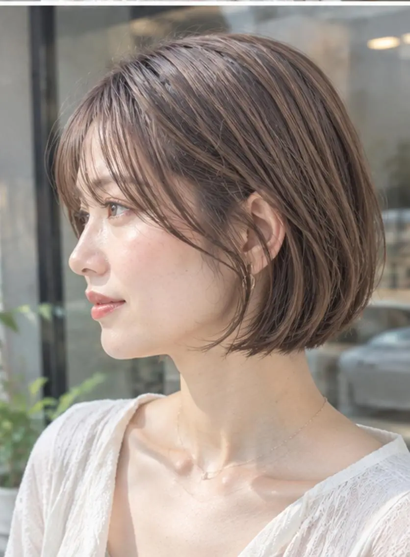 【ショート/ショートボブ／ボブ】　カット＋1ステップトリートメントの写真