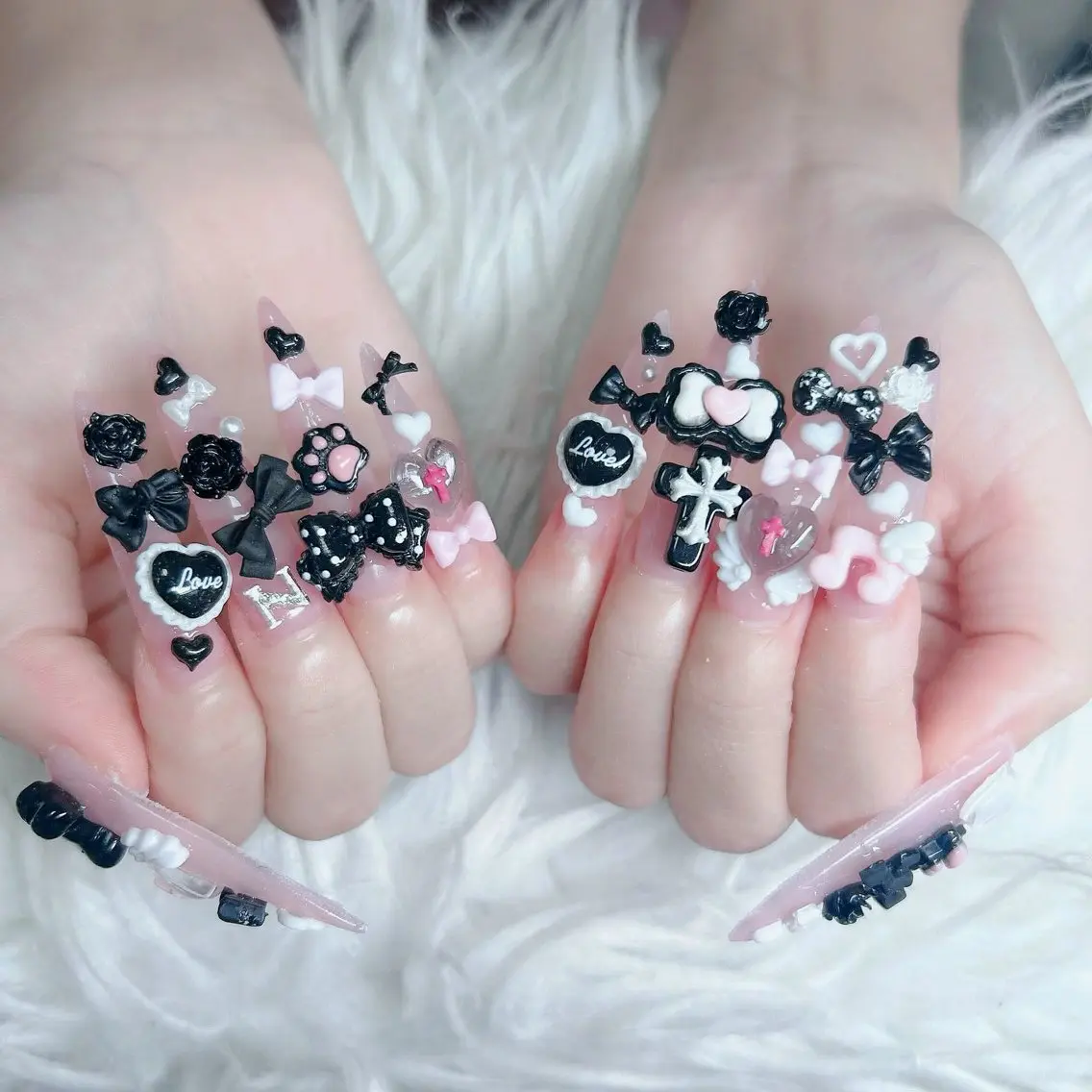 ネイル フットネイル フレンチネイル グラデーション 韓国ネイル ロングネイル ハンドネイル Hani Nail Salonのネイルデザイン