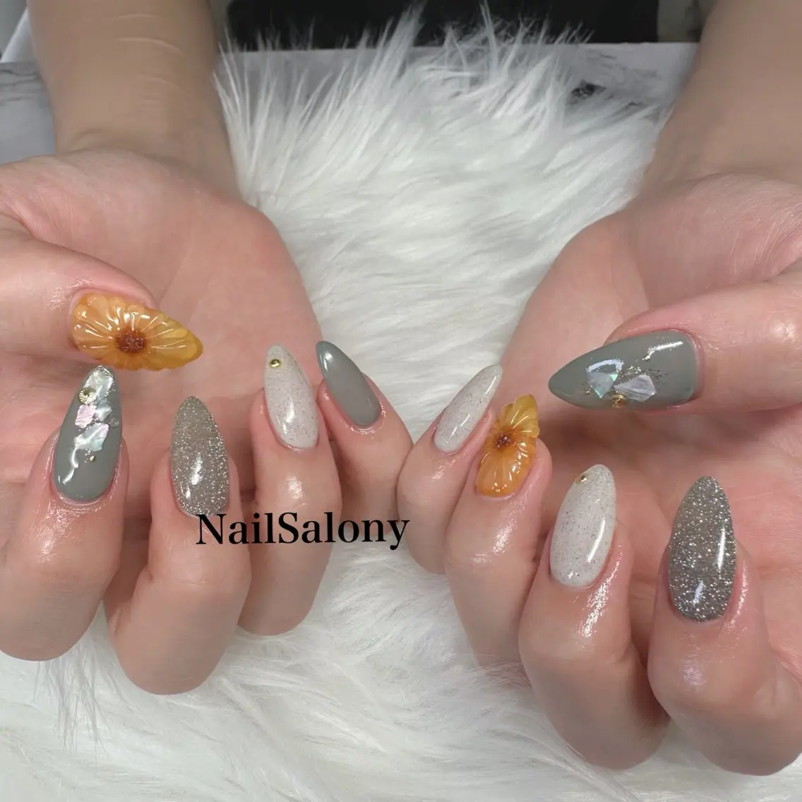 💅🏽ハンドネイル アート🎨パーツ付け放題✨の写真