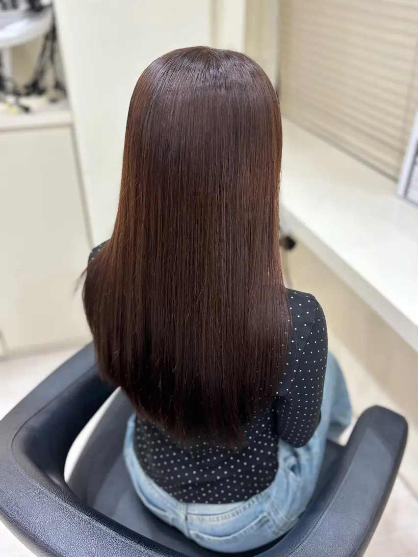 ロング カラー ロング カット ヘアカラー トリートメント 🌿‬透明感カラー 🫧ひなの🧸のヘアスタイル