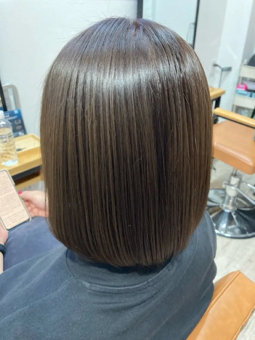 ショート カラー アッシュ アッシュブラウン ブラウンカラー ボブ 髪質改善 伊藤 裕太郎のヘアスタイル