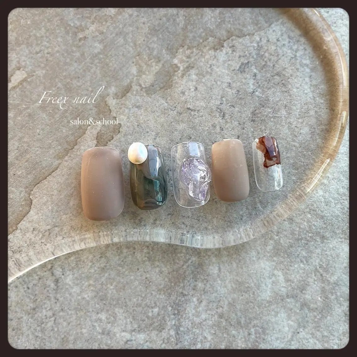 ネイル マットネイル ハンドネイル ハンドケア freex nail /ニュアンス/個性派のネイルデザイン