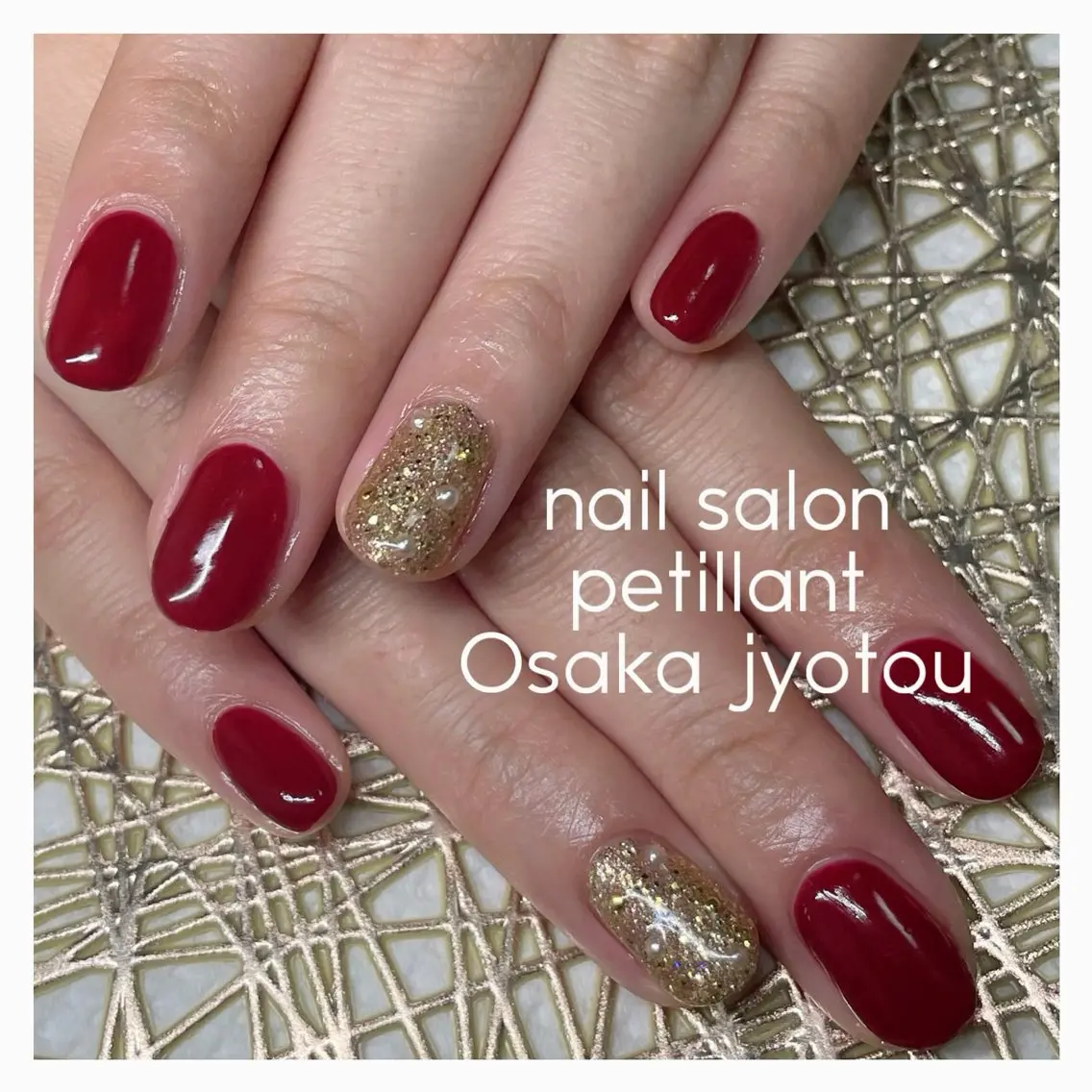 ネイル ボルドー ワンカラーネイル nail salon petillantのネイルデザイン