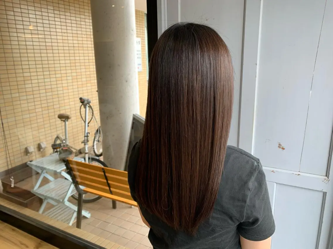ロング 髪質改善 ツキダテ ユイのヘアスタイル
