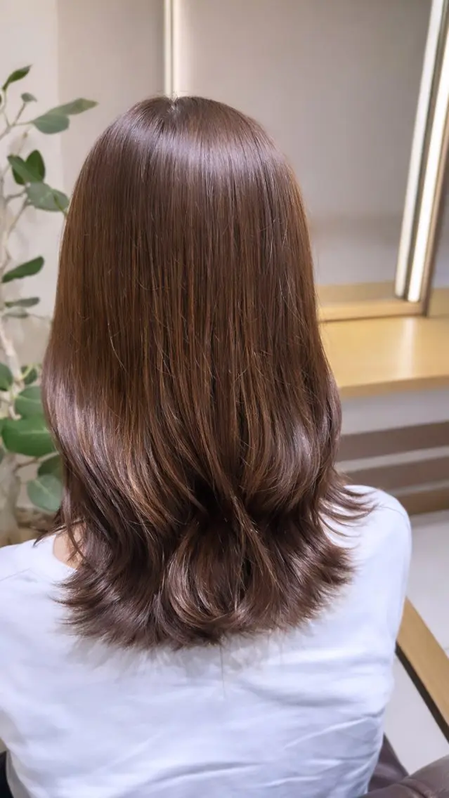 カラー カット ヘアカラー トリートメント 💠艶髪うるうる🫧 髪質改善ストレートのヘアスタイル