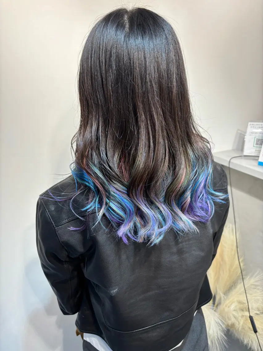 セミロング カラー カット ヘアカラー トリートメント メンズ特化✨パーマ Atria横浜コンダのヘアスタイル