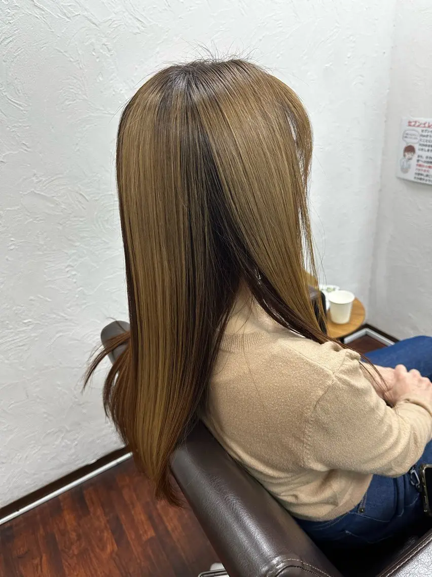 ロング トリートメント 三原 友美のヘアスタイル