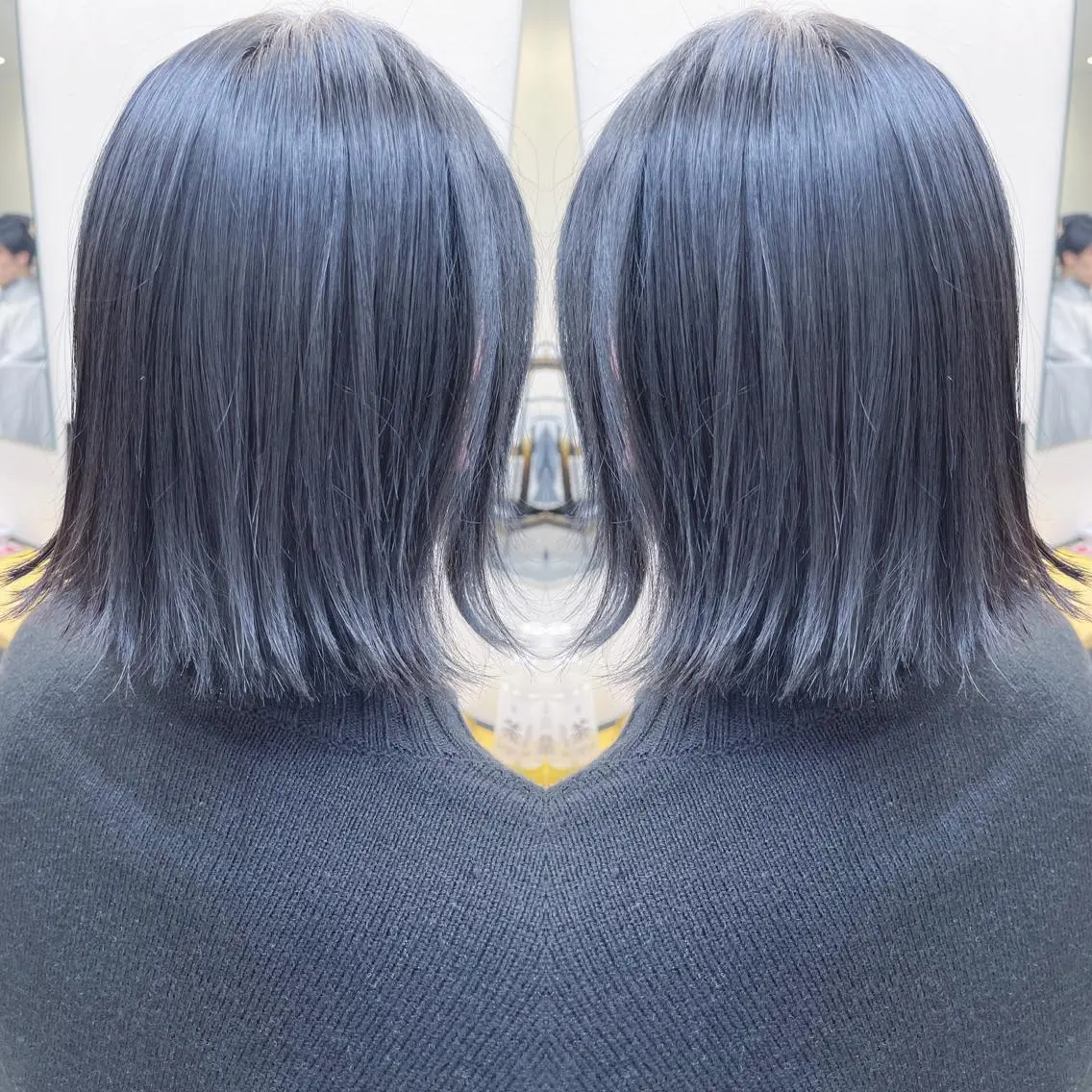 ショート ボブ 外ハネヘア カット ヘアカラー トリートメント H (エイチ) 烏丸御池店のヘアスタイル