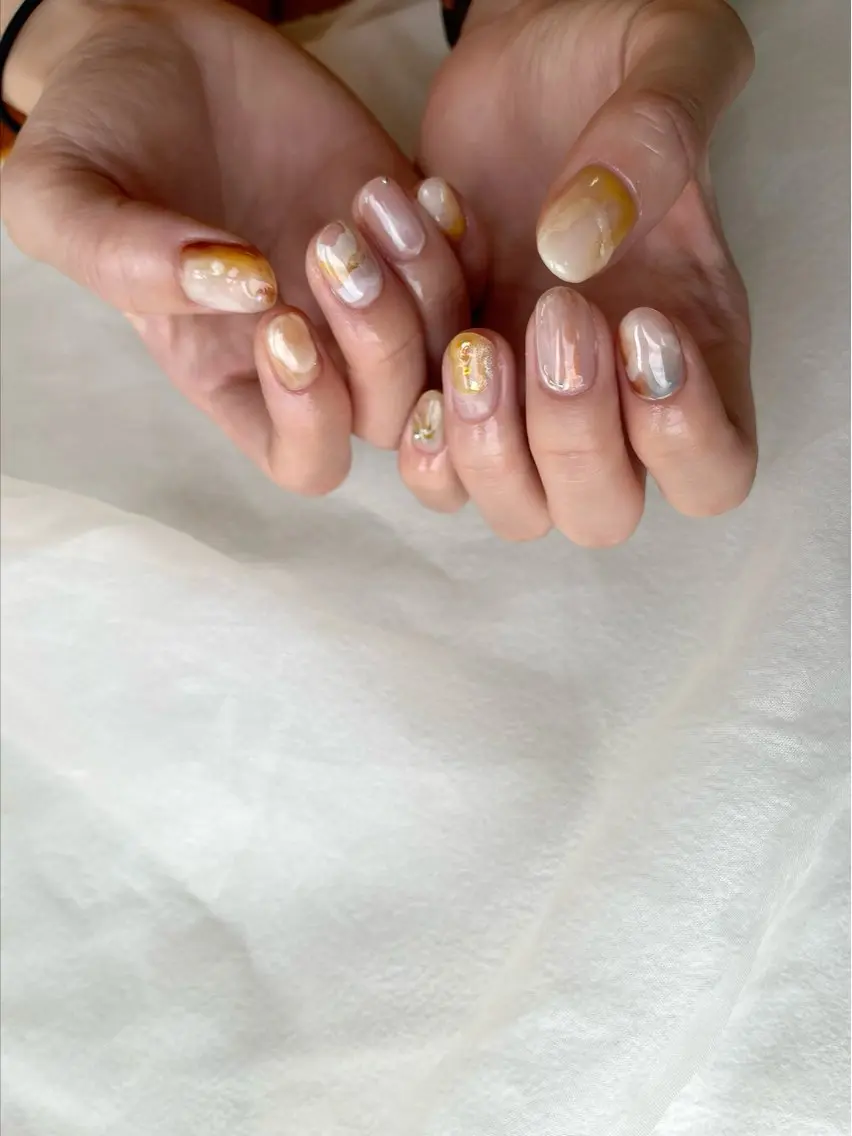 ネイル 黄色 Utopia nail_のネイルデザイン
