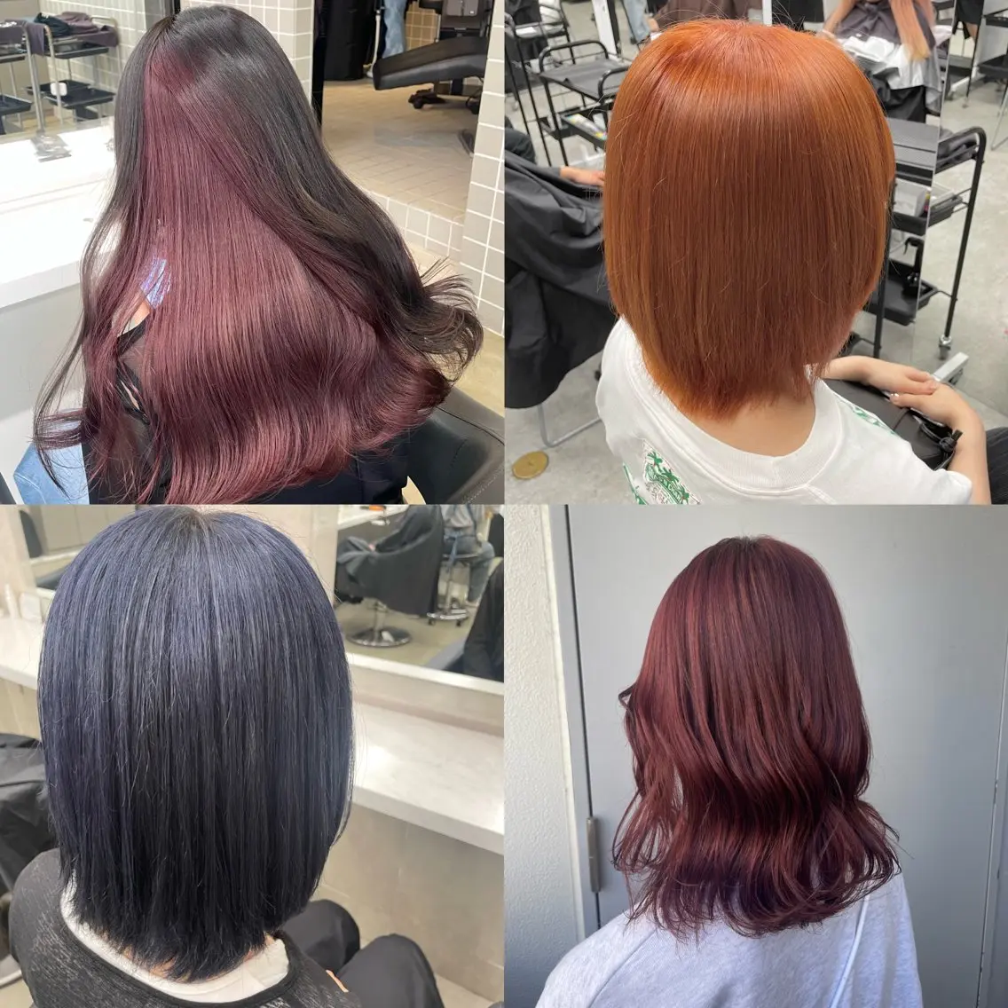 セミロング ヘアカラー ハイトーン 横浜💞ミオのヘアスタイル