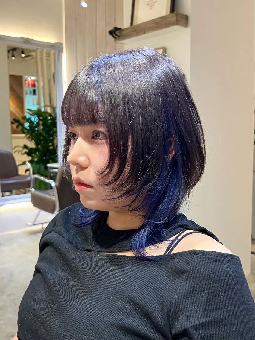 ミディアム カラー カット ヘアカラー トリートメント 🐺ウルフカット特化 🐺/今川のヘアスタイル