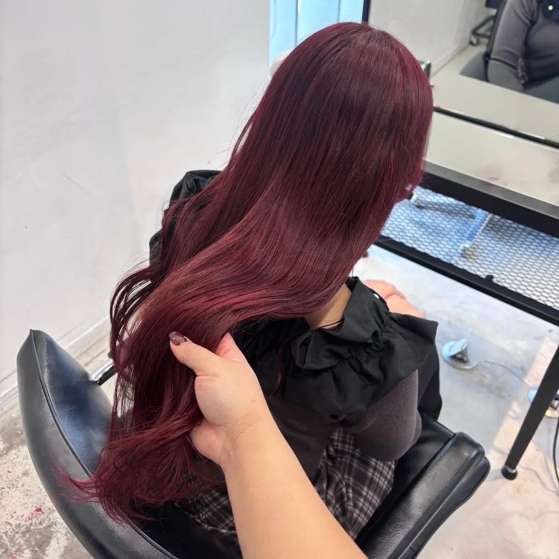 ミディアム カラー ヘアアレンジ カット ヘアカラー トリートメント 🎀モテ暖色× エクステ🎀あかりのヘアスタイル