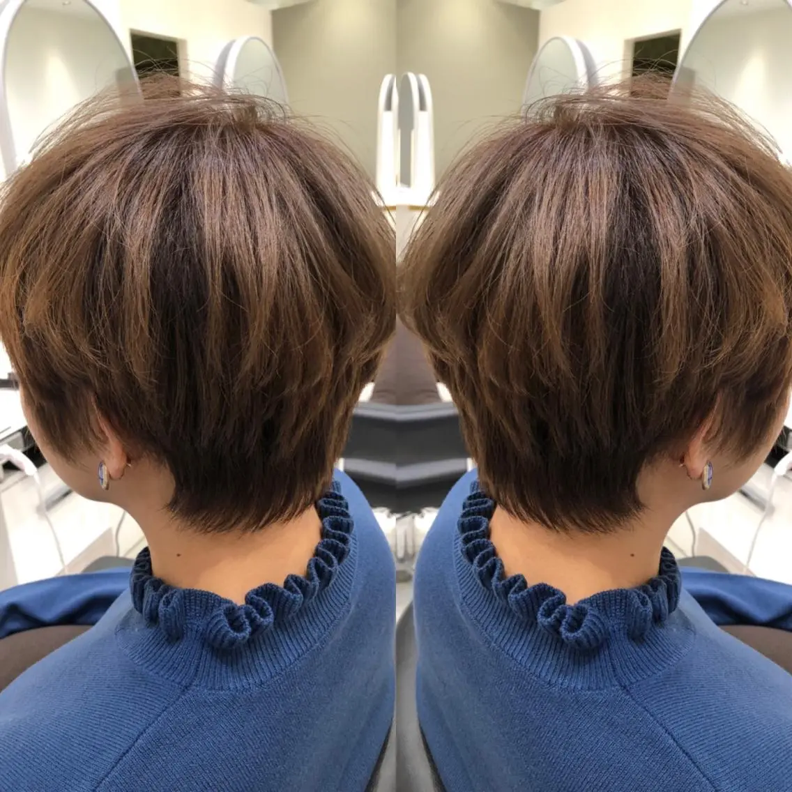 ショート 岸 保奈美のヘアスタイル