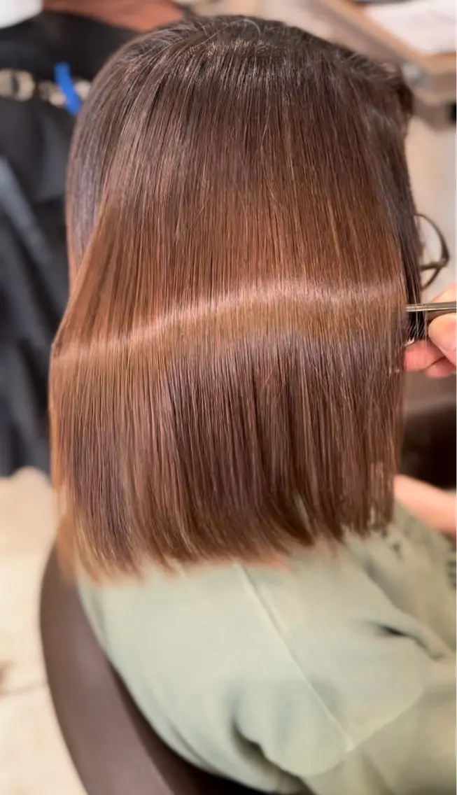 ミディアム カラー パーマ 【複雑履歴ブリーチ】 中村　玲仁のヘアスタイル
