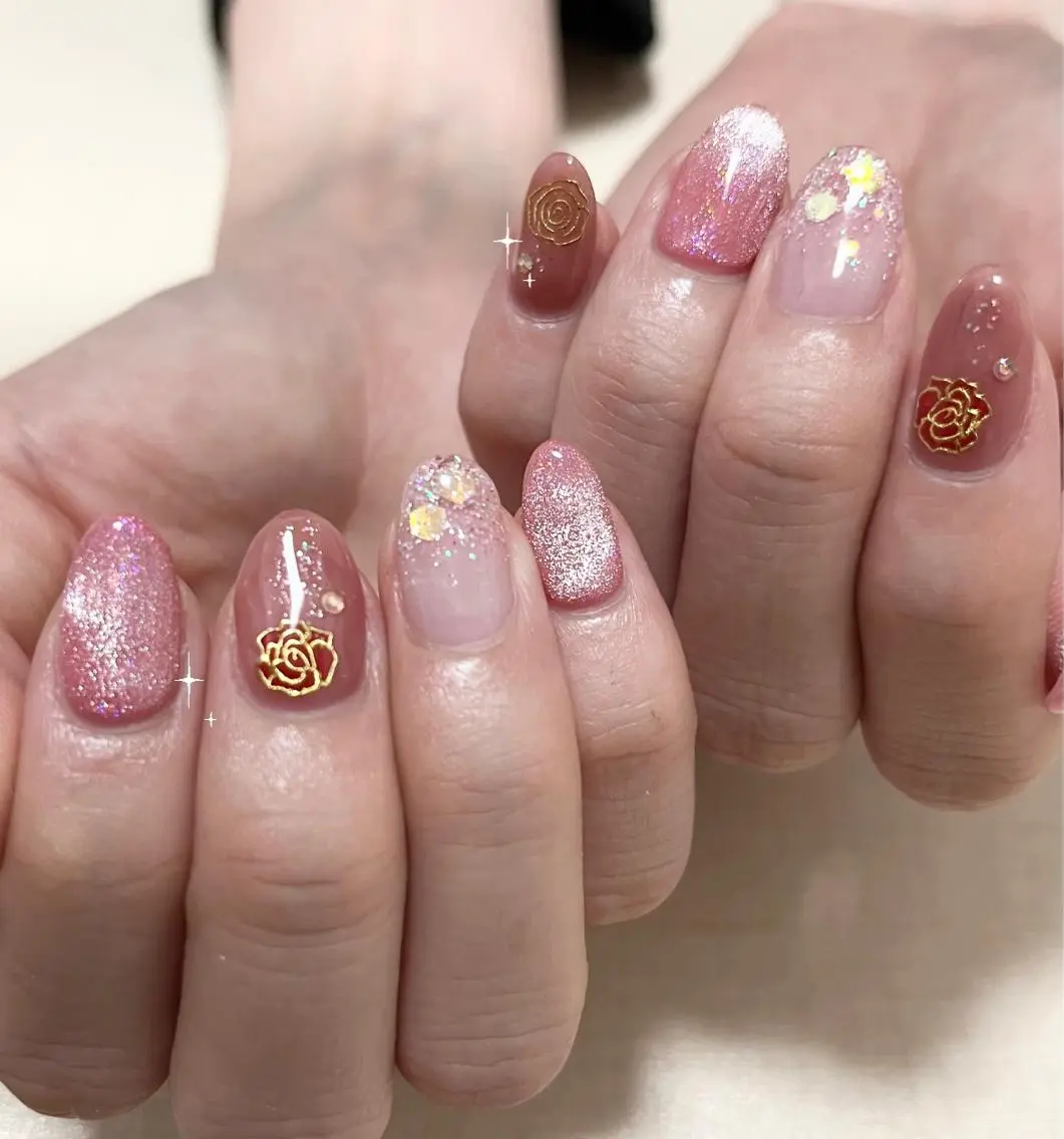 ネイル ピンク わたなべ さやかのネイルデザイン