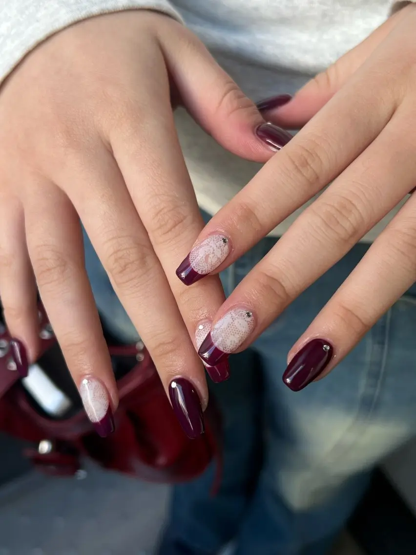 ネイル ハンドネイル Hata nail 🎀個性派ニュアンスのネイルデザイン
