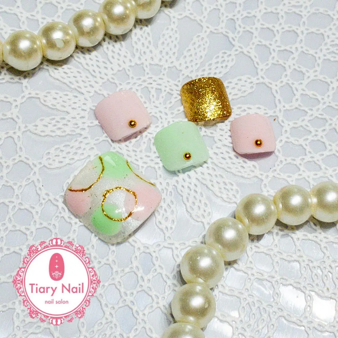 ネイル 💗🪽Tiary Nail🪽💗のネイルデザイン