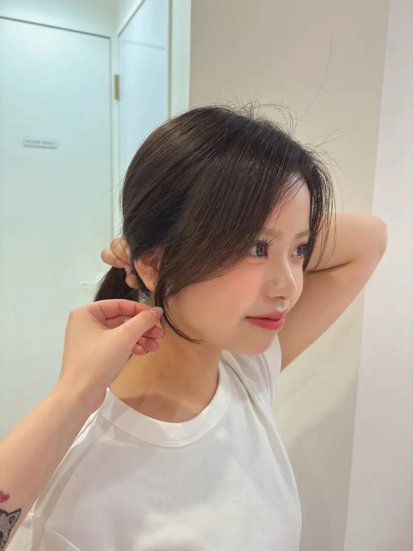 ロング カラー 顔周りカット 小顔カット カット ヘアカラー MONA HARUNA💫のヘアスタイル