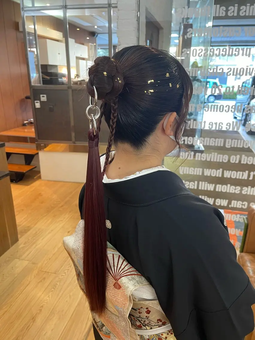 カラー ヘアアレンジ 岩下 侑里のヘアスタイル