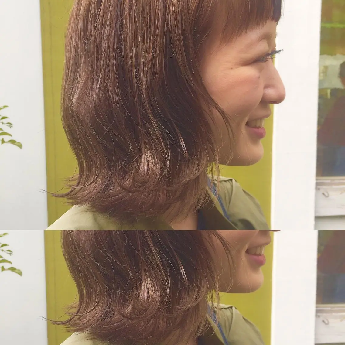 カラー アッシュ アッシュブラウン ブラウンカラー 齋藤 咲のヘアスタイル