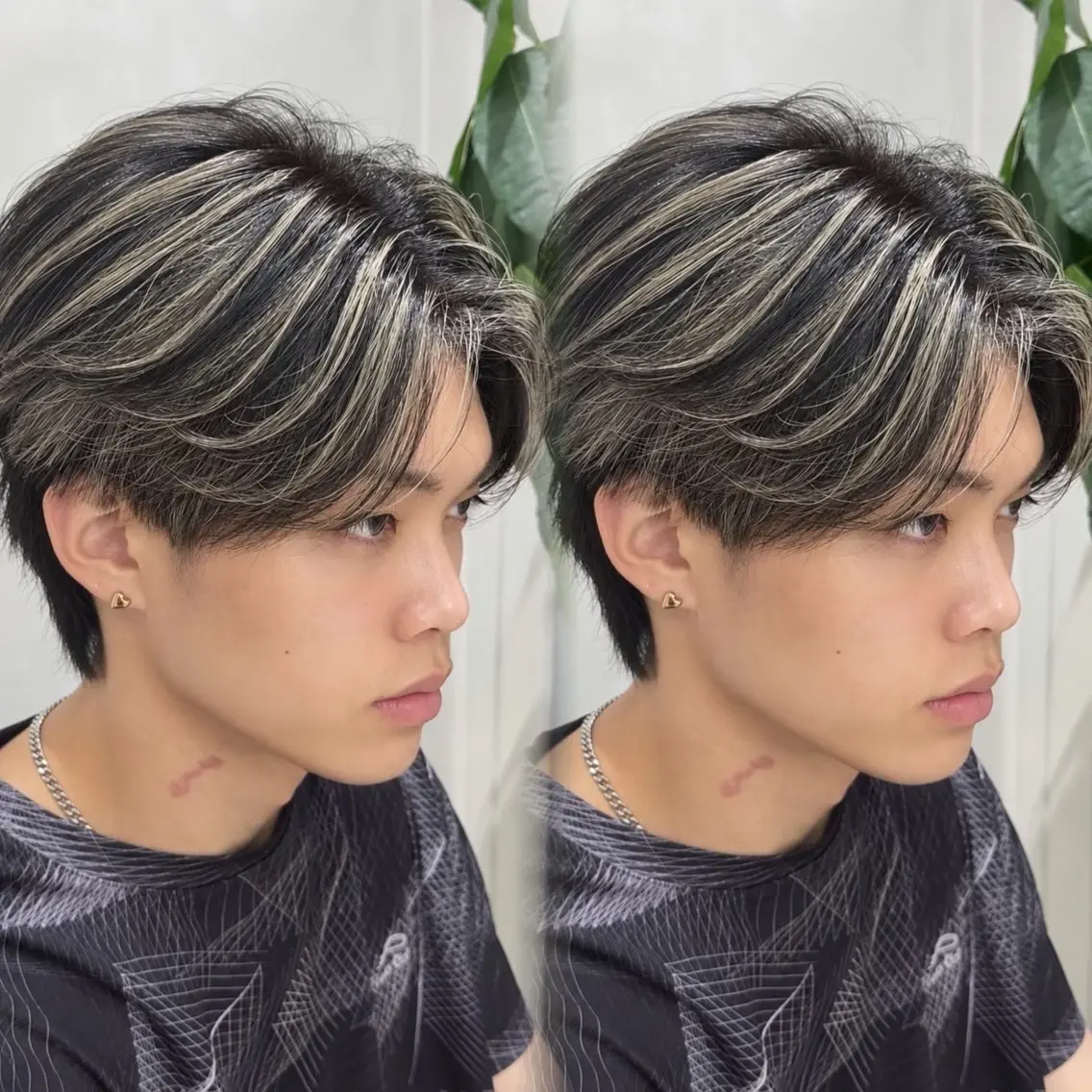 カラー メンズ メンズハイライト ハイライトカラー ヘアカラー 原宿/ハイライト バレイヤージュ/大智のヘアスタイル