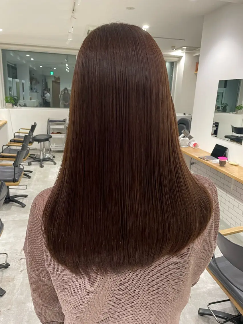 ロング カラー ヘアカラー トリートメント Hiyori/透明感 /レイヤー/ブリーチのヘアスタイル