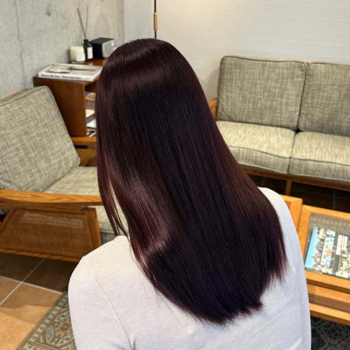 セミロング ヘアカラー 村田 ありさのヘアスタイル