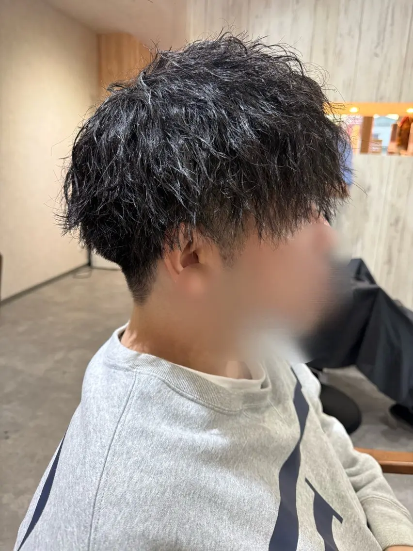 パーマ メンズ カット パーマ Bish Yanaのヘアスタイル