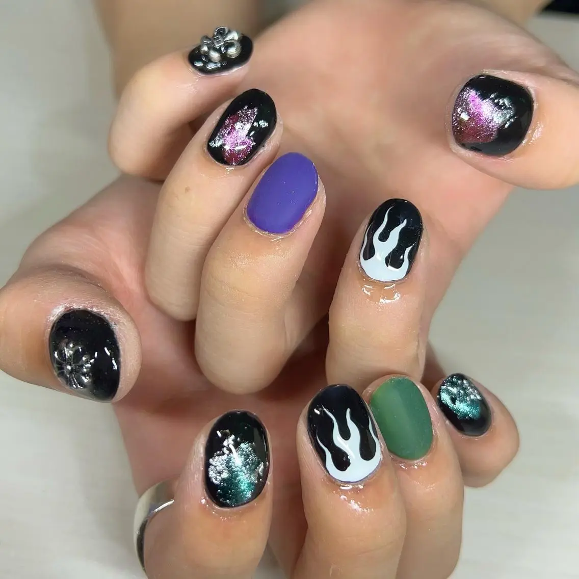 ネイル メンズネイル ハンドネイル 【Yappy🌈】 💖P-tanaのネイルデザイン