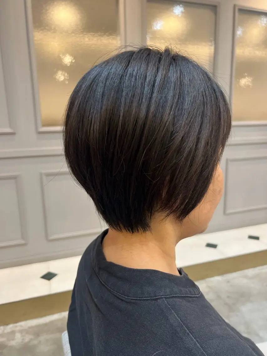 ショート くびれヘア ショートヘア カット 津田 幸穂のヘアスタイル