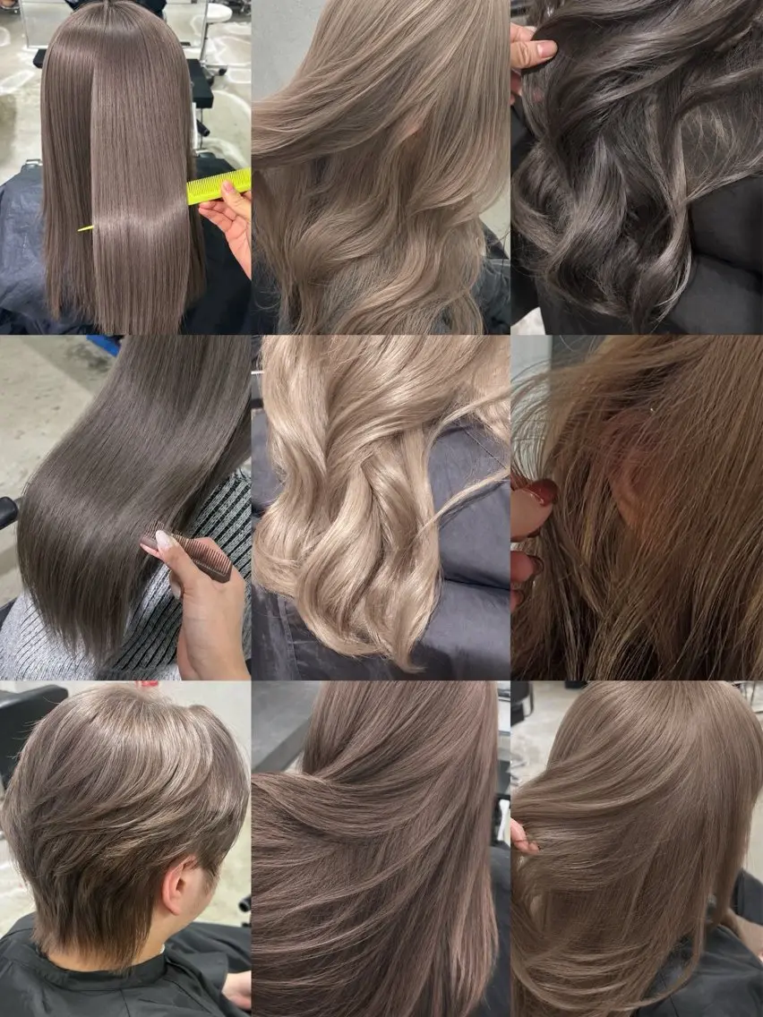 ロング カラー ベージュカラー ミルクティーベージュ ヘアカラー ミルクティー/ハイ トーン/konomiのヘアスタイル